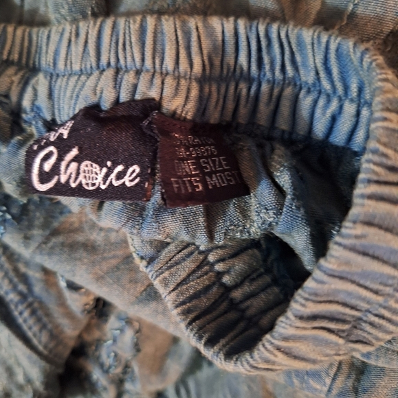 Choices Teal Layered Midi Skirt - Picture 5 of 5